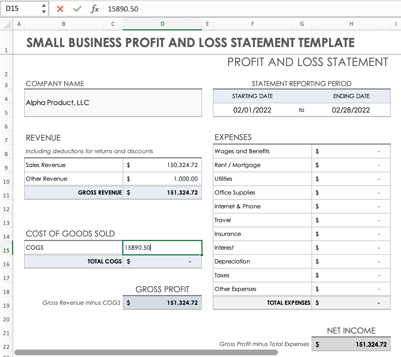 How to Calculate Profit Loss in Excel : Step-by-Step Guide - Priyotottho